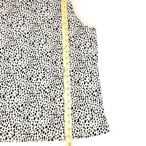 Women's XL Summer Ready Leopard Print Tank Top - Loose Fit Sleeveless High Neck - Picture 9 of 12